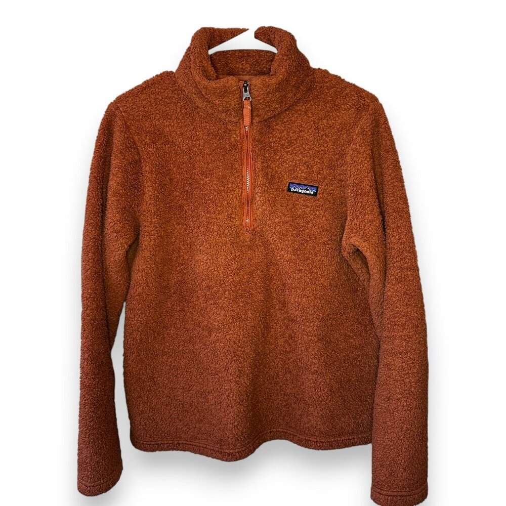 Patagonia Century Pink Los Gatos 1/4-Zip High-Pile Fleece Pullover Medium
